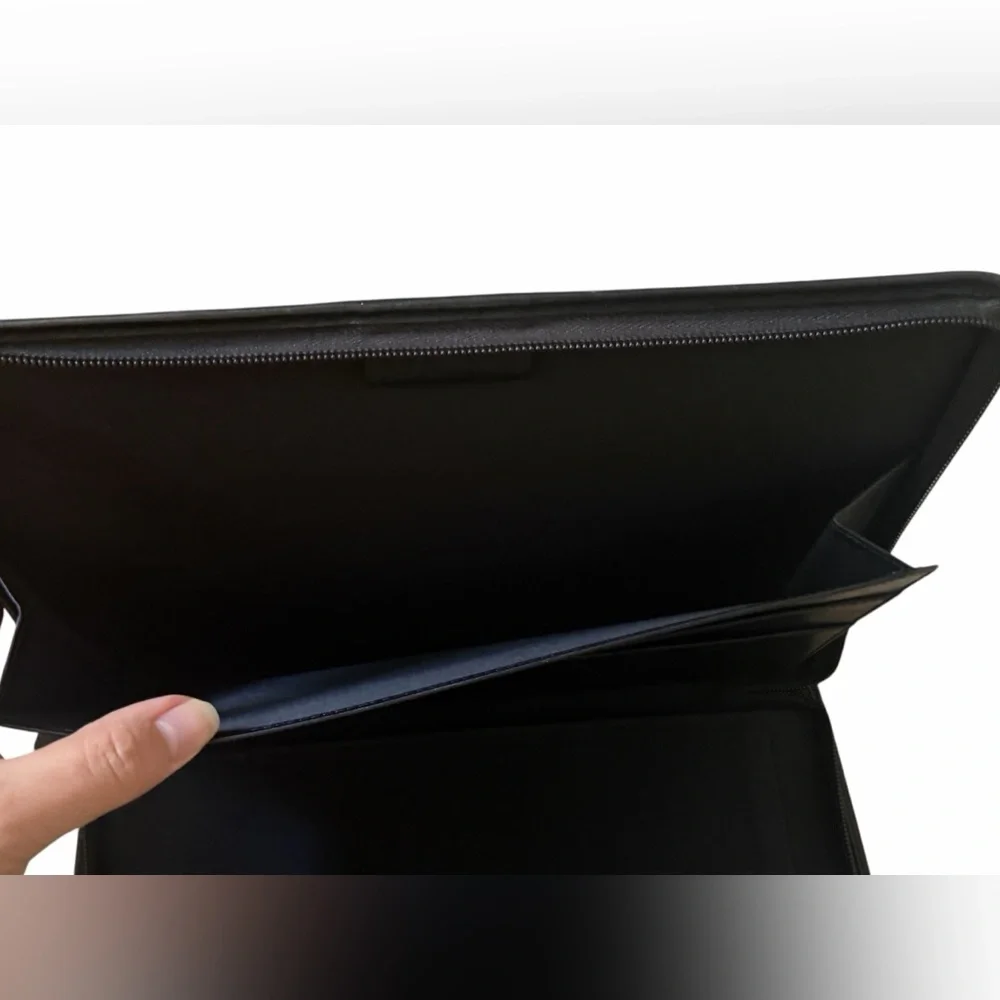 Hartmann Zip Around Black Genuine Leather Planner Organizer